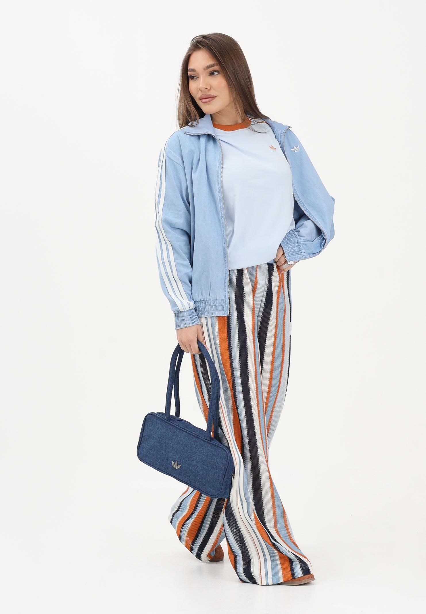 ADIDAS ORIGINALS Giacca SUMMER GLOW LIGHT DENIM FIREBIRD in denim chiaro da donna KW8757 . ADIDAS ORIGINALS 