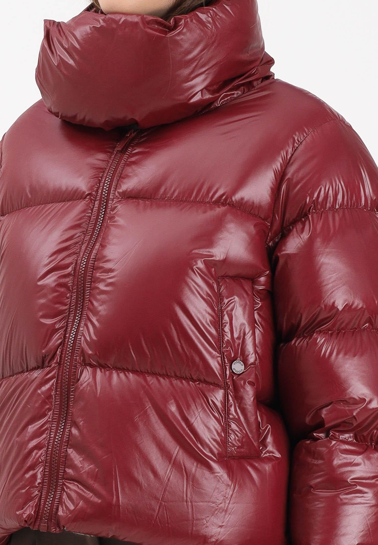 VICOLO Piumino bordeaux da donna TF0082 FU37 VICOLO 