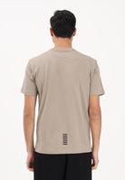 EA7 T-shirt a manica corta beige da uomo con logo 8NPT25PJVPZ U6167 EA7 