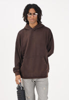 ADIDAS ORIGINALS Felpa con cappuccio Premium Essentials Retro Washed marrone da uomo KD2858 . ADIDAS ORIGINALS 