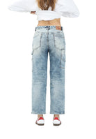DSQUARED2 Jeans in denim sfumato per donna, ragazzi e bambini DQ2636D0AC2 DQ01 DSQUARED2 