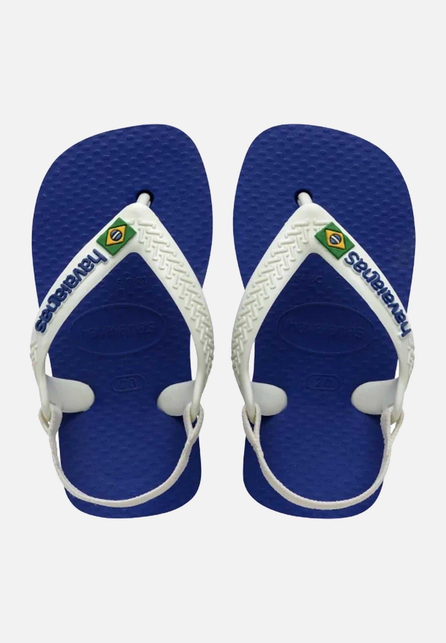 Infradito blu da neonato Brasil Logo II 4140577 2711 HAVAIANAS 