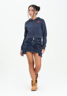 DSQUARED2 Gonna corta in denim blu per donna, ragazze e bambine con ricamo ICON DQ3138D0AFL DQ01 DSQUARED2 