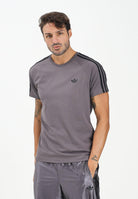 ADIDAS ORIGINALS T-shirt a manica corta Adicolor Trefoil Tight grigia da uomo JX1541  ADIDAS ORIGINALS 