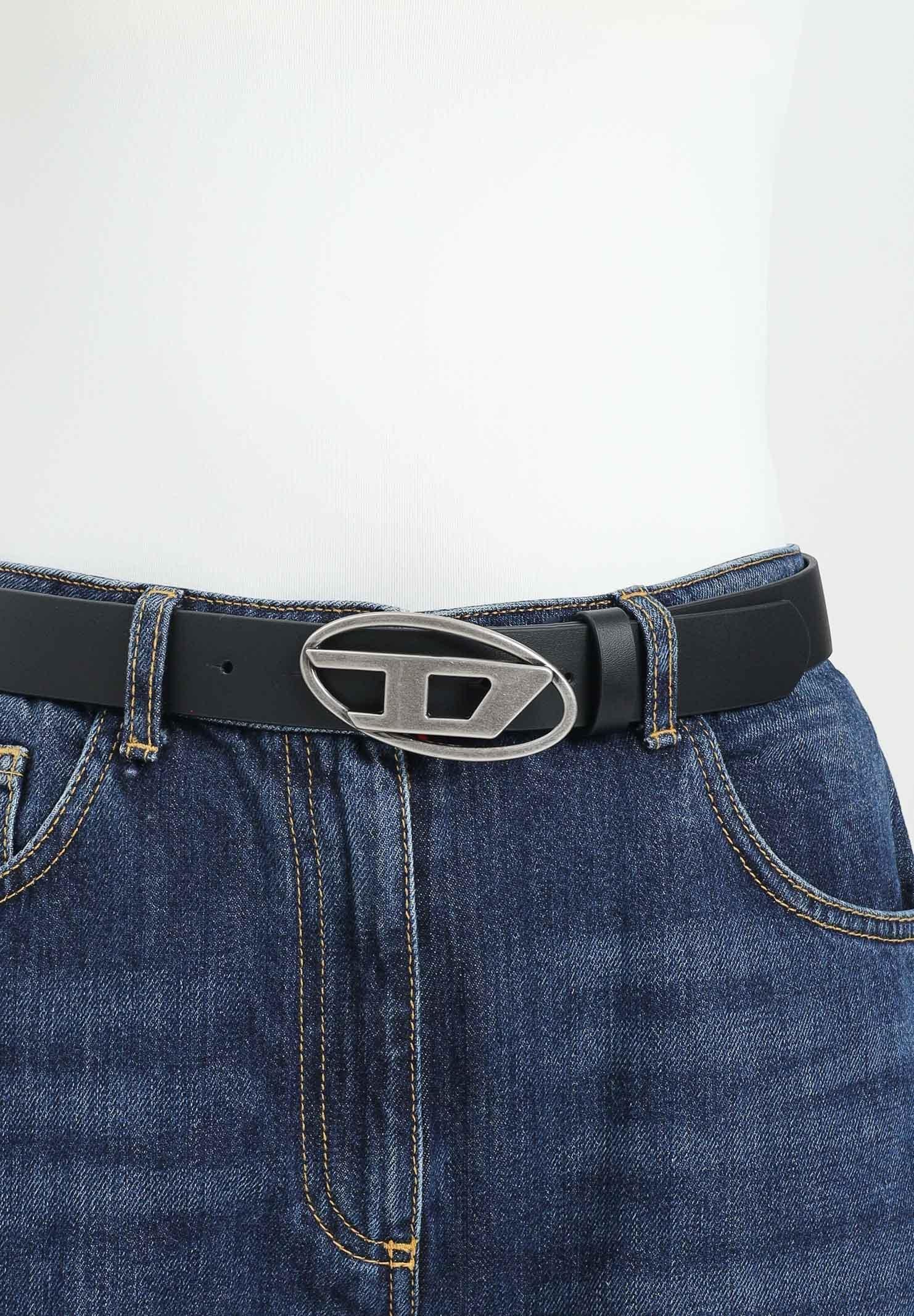 DIESEL Cintura nera da donna con logo D J01226KXBLR K900 DIESEL 