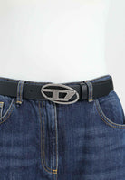 DIESEL Cintura nera da donna con logo D J01226KXBLR K900 DIESEL 