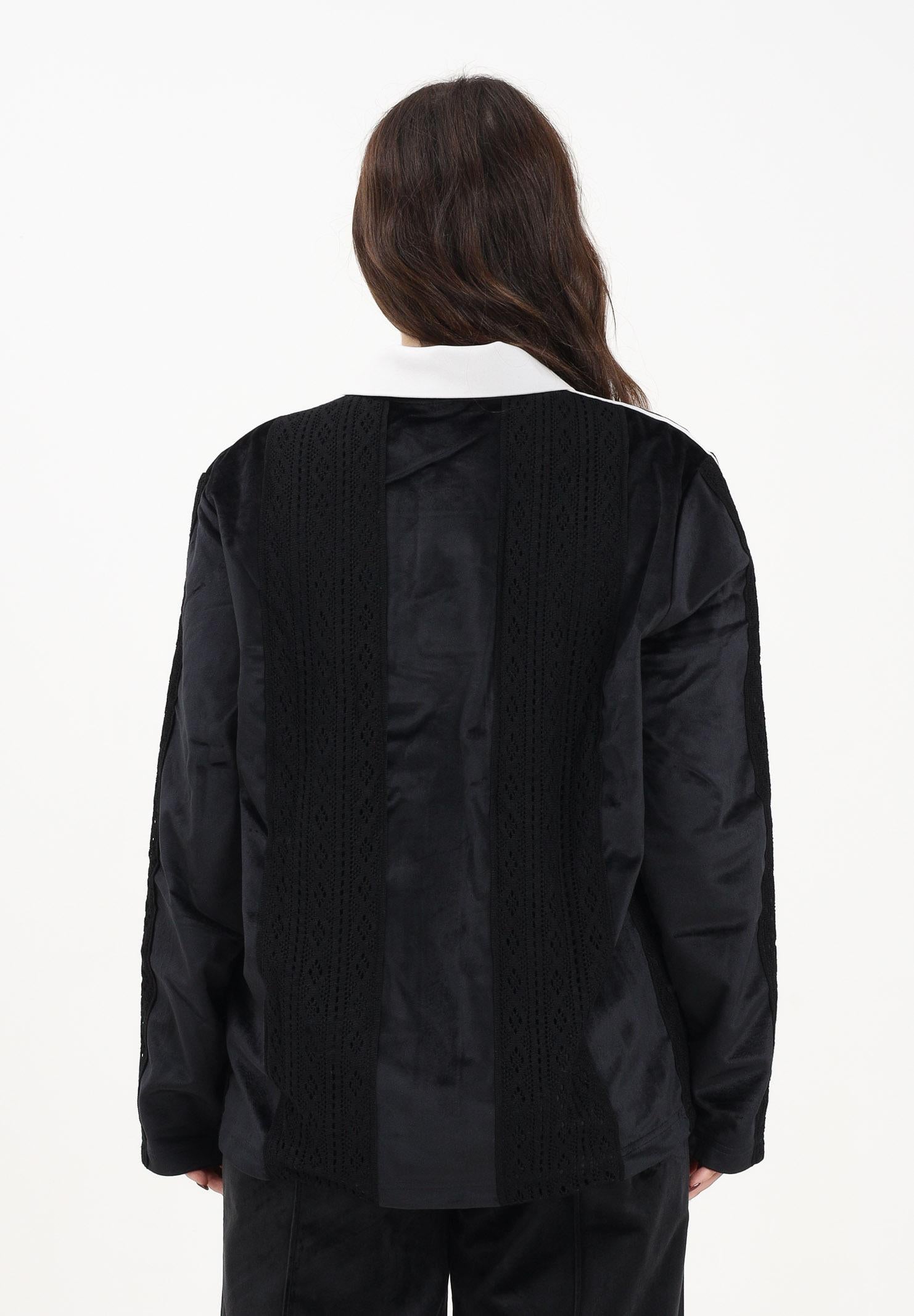 ADIDAS ORIGINALS Polo a manica lunga WINTERISED LONGSLEEVE SOCCER JERSEY nera da donna KR7652 . ADIDAS ORIGINALS 