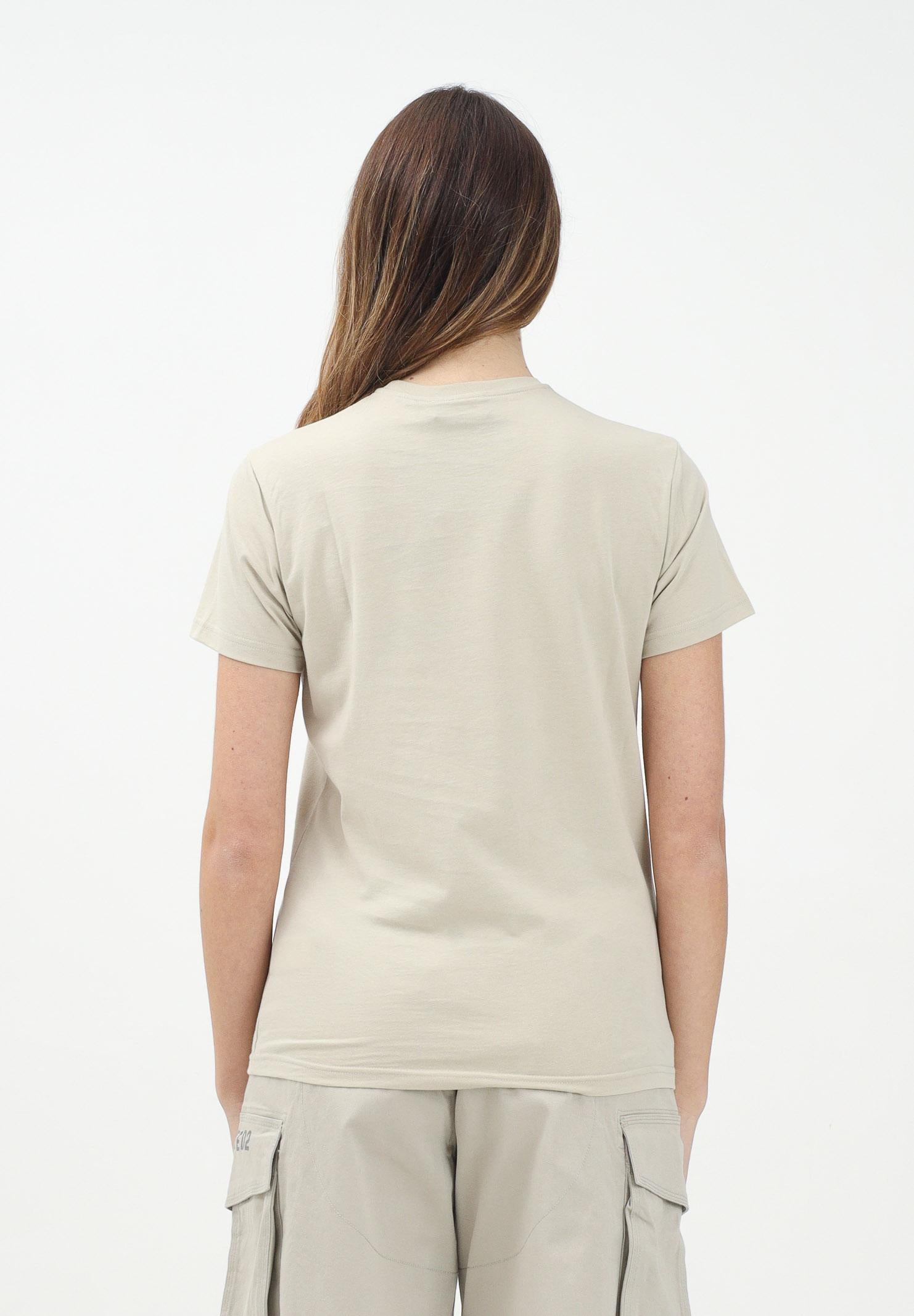 DSQUARED2 T-shirt a manica corta beige per donna, ragazzi e bambini con grafica Passport DQ2753D0015 DQ717 DSQUARED2 