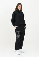 DIESEL Pantalone sportivo nero per donna, ragazzi e bambini con maxi logo Oval D J022720GYCJ K900 DIESEL 