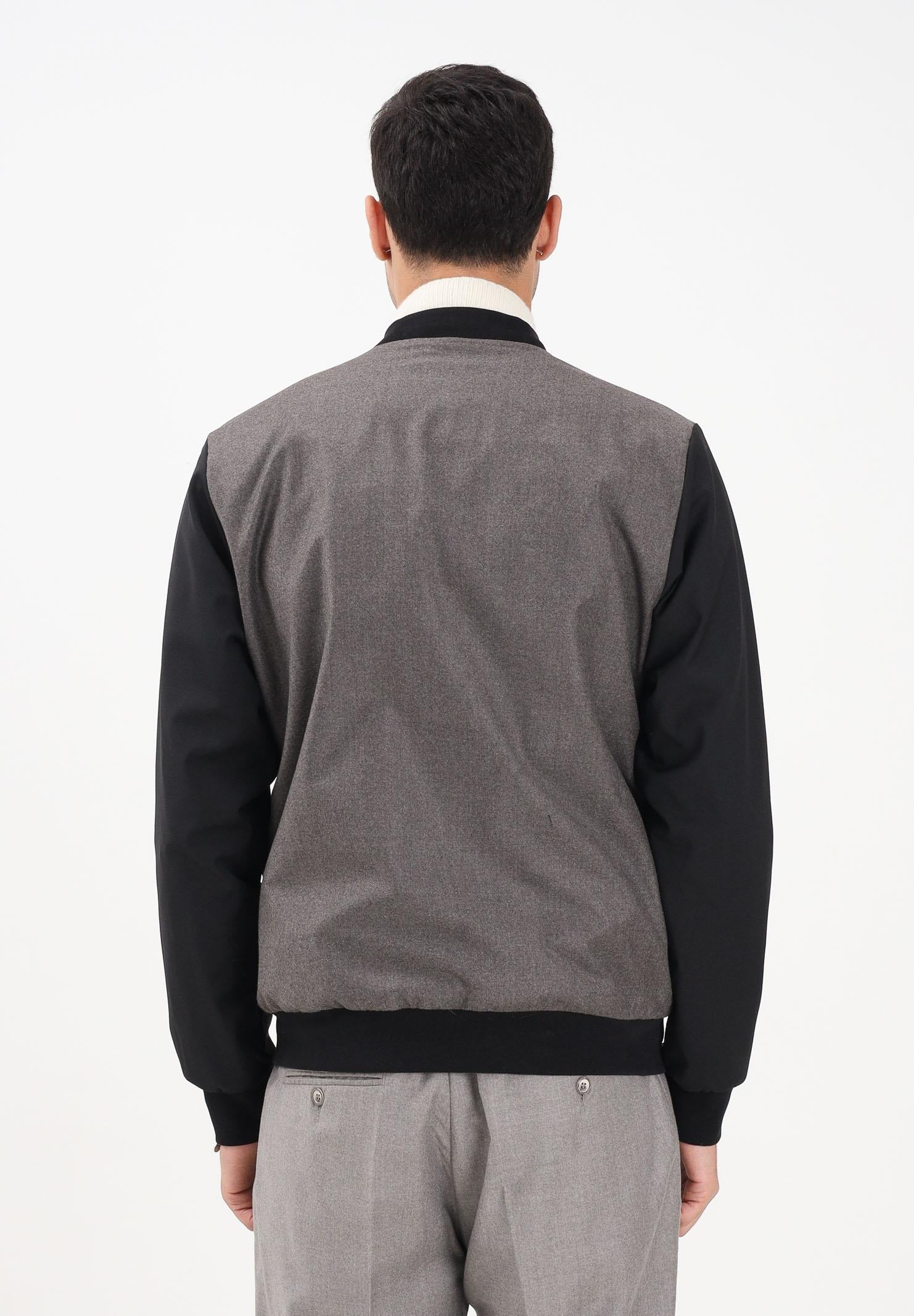 YES LONDON Bomber grigio e nero da uomo XG5261 MO YES LONDON 