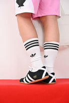 Set da 6 paia di calzini 3-STRIPES CREW bianchi per uomo e donna JE1828  ADIDAS ORIGINALS 