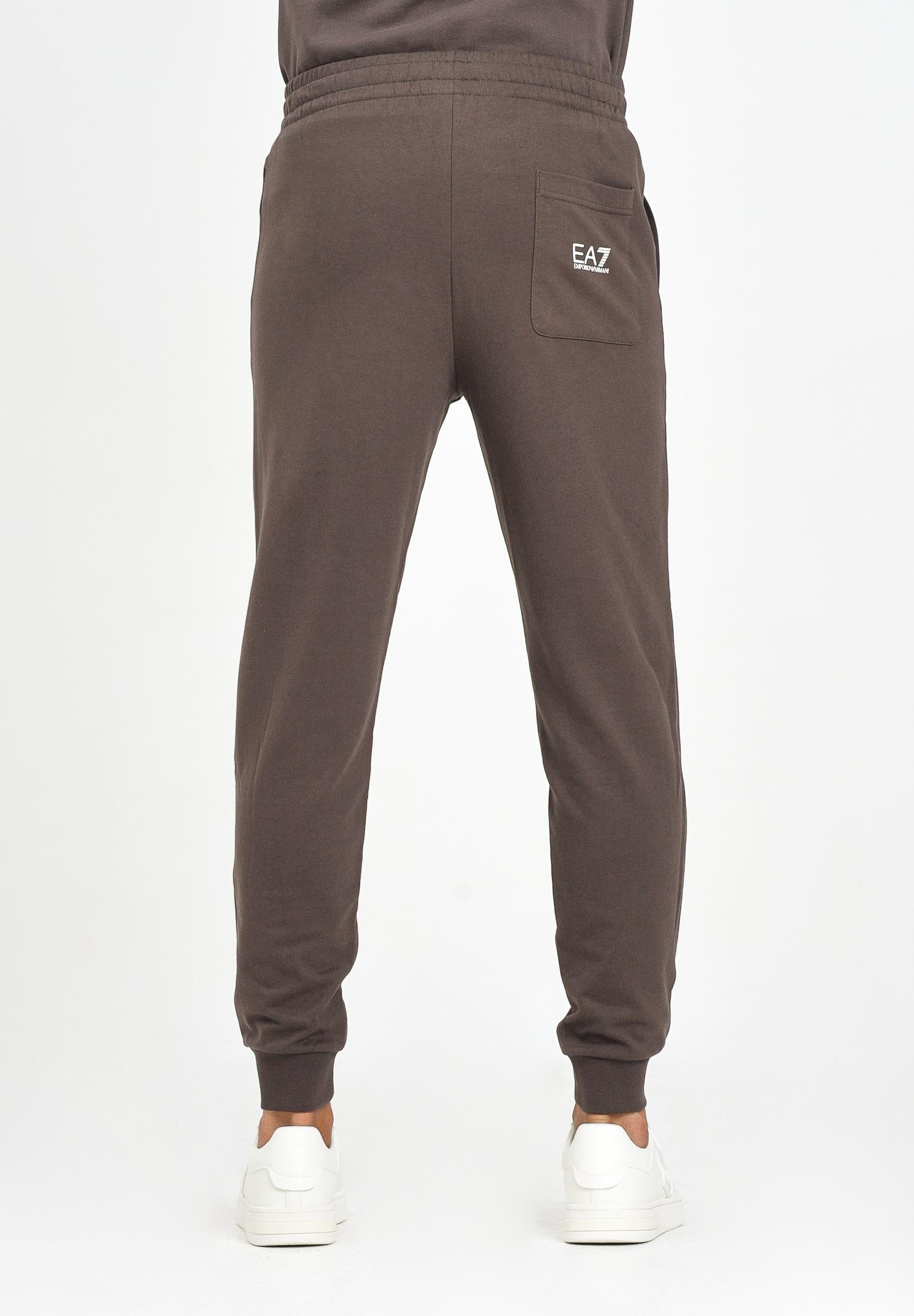 EA7 Pantalone sportivo marrone da uomo con stampa logo 7M000571AF13512 U6063 EA7 