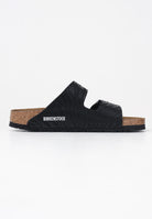 BIRKENSTOCK Ciabatte Arizona nere da donna con tomaia zebrata 1029560 . BIRKENSTOCK 