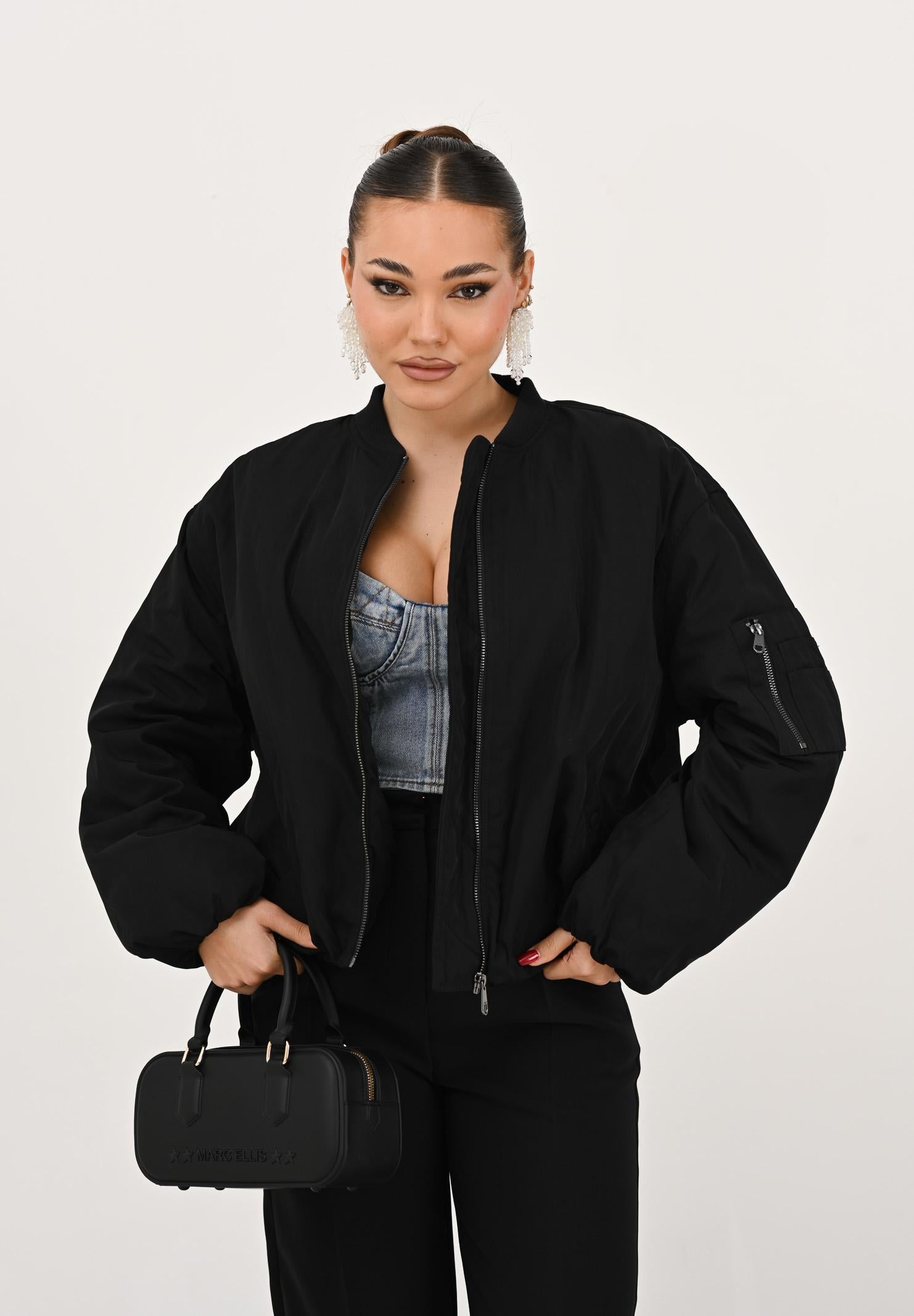 ONLY Bomber nero da donna 15348654 Black ONLY 