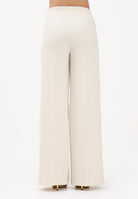 VICOLO Pantalone elegante burro da donna dal taglio palazzo TAB0259 ABU04 VICOLO 