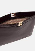 ELISABETTA FRANCHI Pochette marrone da donna effetto naplak<BR/> BS18A61E2 EV9 ELISABETTA FRANCHI 