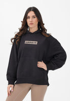 ADIDAS ORIGINALS Felpa con cappuccio Aop nera da donna KD2823 . ADIDAS ORIGINALS 