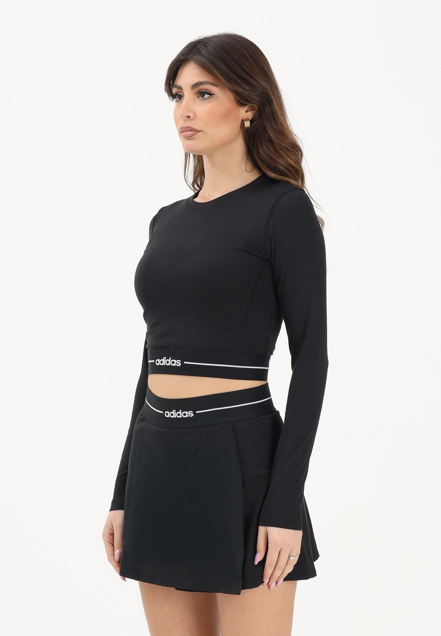 ADIDAS PERFORMANCE Top a manica lunga Hyperglam nero da donna KR2783 . ADIDAS PERFORMANCE 