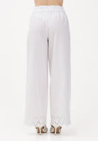 ONLY Pantalone bianco da donna con fondo ricamato 15343184 BRWI ONLY 