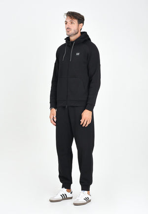 EA7 Tuta nera da uomo con logo 7M000914AF10377 MC317 EA7 