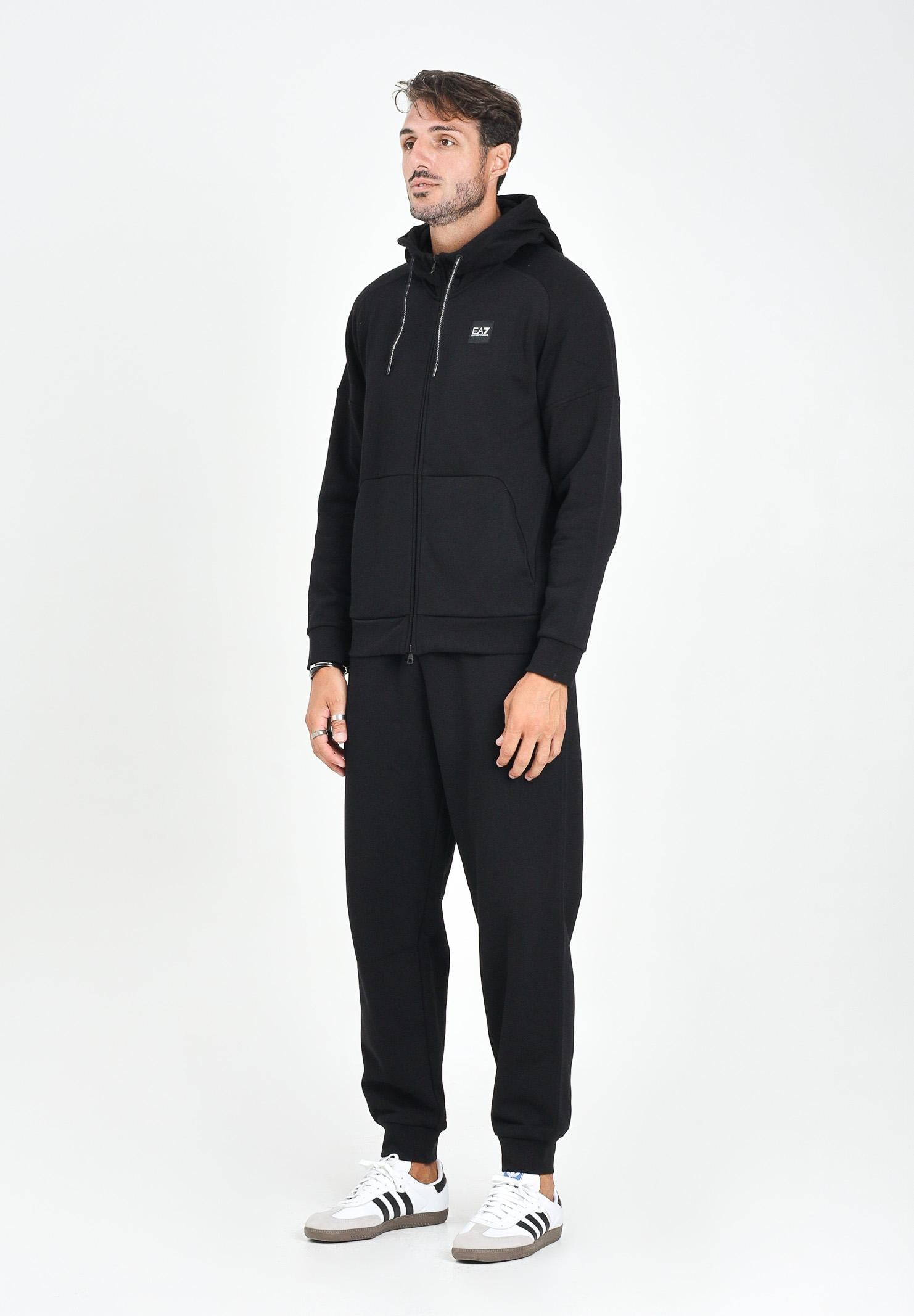 EA7 Tuta nera da uomo con logo 7M000914AF10377 MC317 EA7 