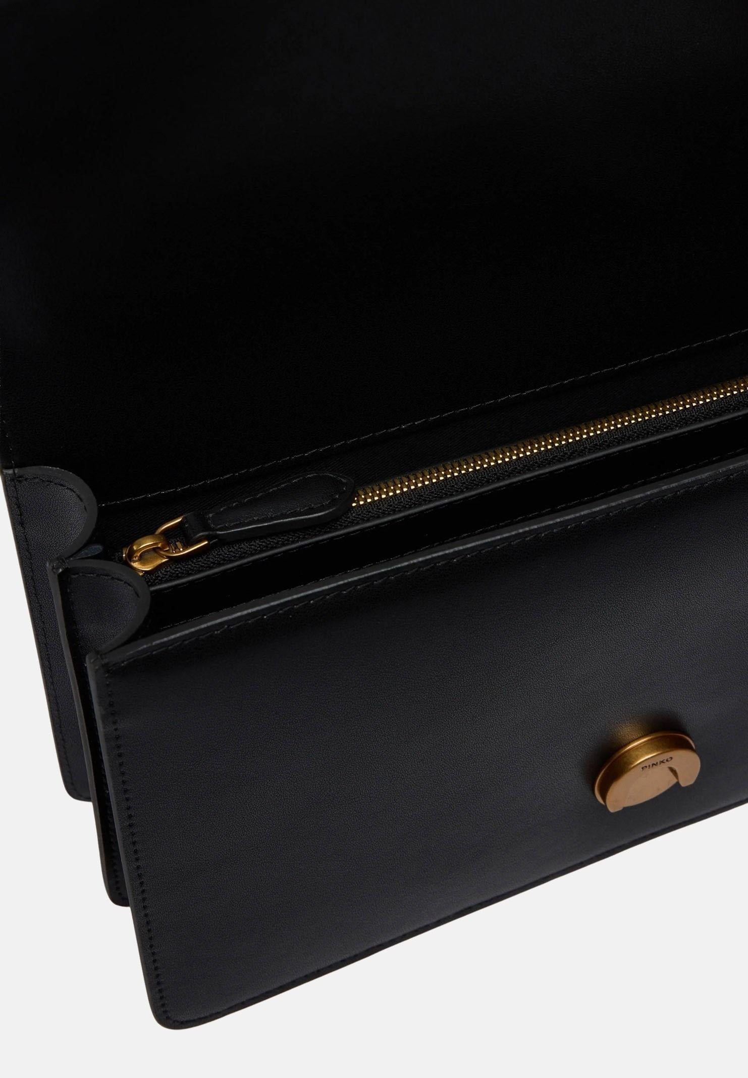 PINKO Borsa a tracolla Love Bag One nera da donna 105857A0F1 Z99Q PINKO 