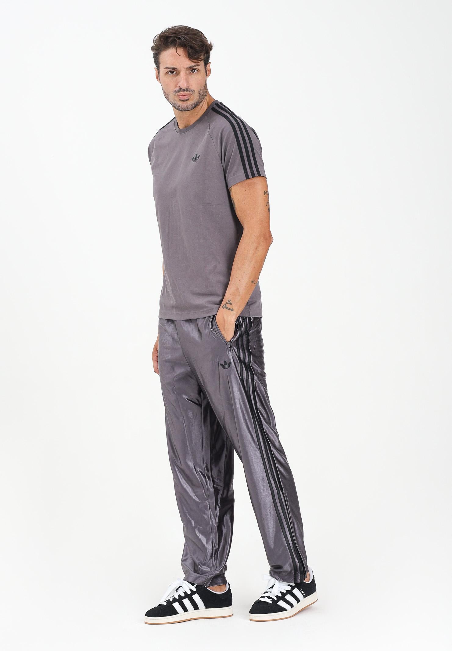 ADIDAS ORIGINALS Pantalone sportivo Firebird Adicolor Metallic grigio da uomo JW5959 . ADIDAS ORIGINALS 