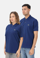 LACOSTE Polo a manica corta blu per uomo e donna con patch logo 1212 F9F LACOSTE 