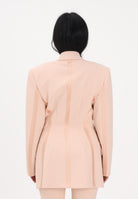 ELISABETTA FRANCHI Giacca doppiopetto nude da donna in crêpe leggero e raso GI24163E2 EA1 ELISABETTA FRANCHI 