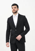 PATRIZIA PEPE Giacca monopetto nera da uomo 5S0757A498 K103 PATRIZIA PEPE 