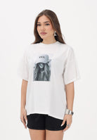 VICOLO T-shirt a manica corta bianca da donna con stampa RAB0495 02 VICOLO 