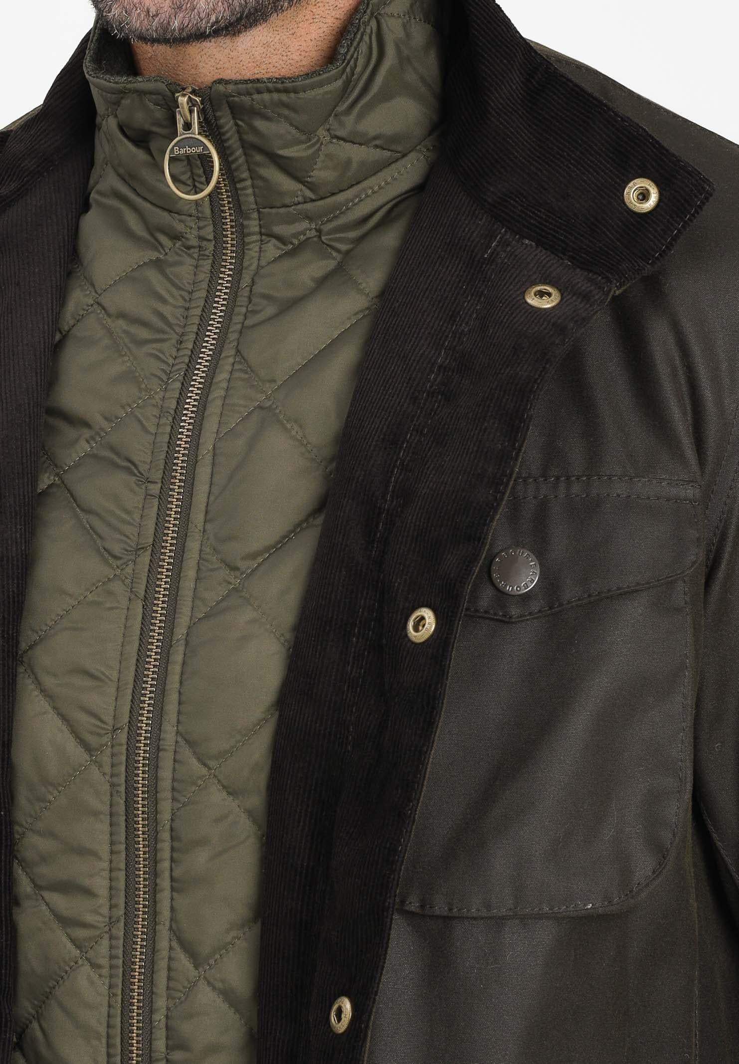 BARBOUR Giubbotto Ogston color oliva da uomo 252MMWX0700 OL51 BARBOUR 