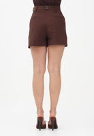 ELISABETTA FRANCHI Shorts cacao da donna con cintura SH00861E2 644 ELISABETTA FRANCHI 