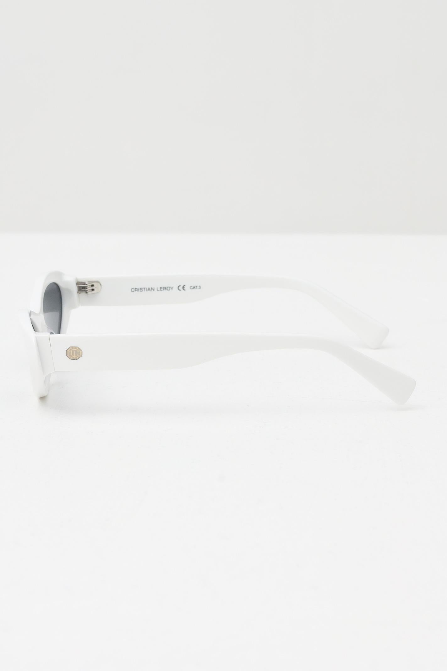 CRISTIAN LEROY Occhiali da sole cat-eye bianchi da donna 25061 03 CRISTIAN LEROY 