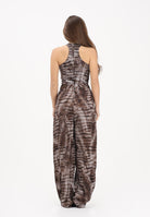 ELISABETTA FRANCHI Tuta cacao da donna con stampa alligatore TU06061E2 644 ELISABETTA FRANCHI 