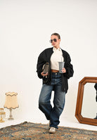 MAR DE MARGARITAS Bomber Raven nero da donna MMABW01391 NE01 Mar de margaritas 