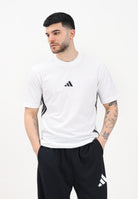 ADIDAS PERFORMANCE T-shirt a manica corta Essentials 3-Stripes Single Jersey bianca da uomo JE6388 . ADIDAS PERFORMANCE 
