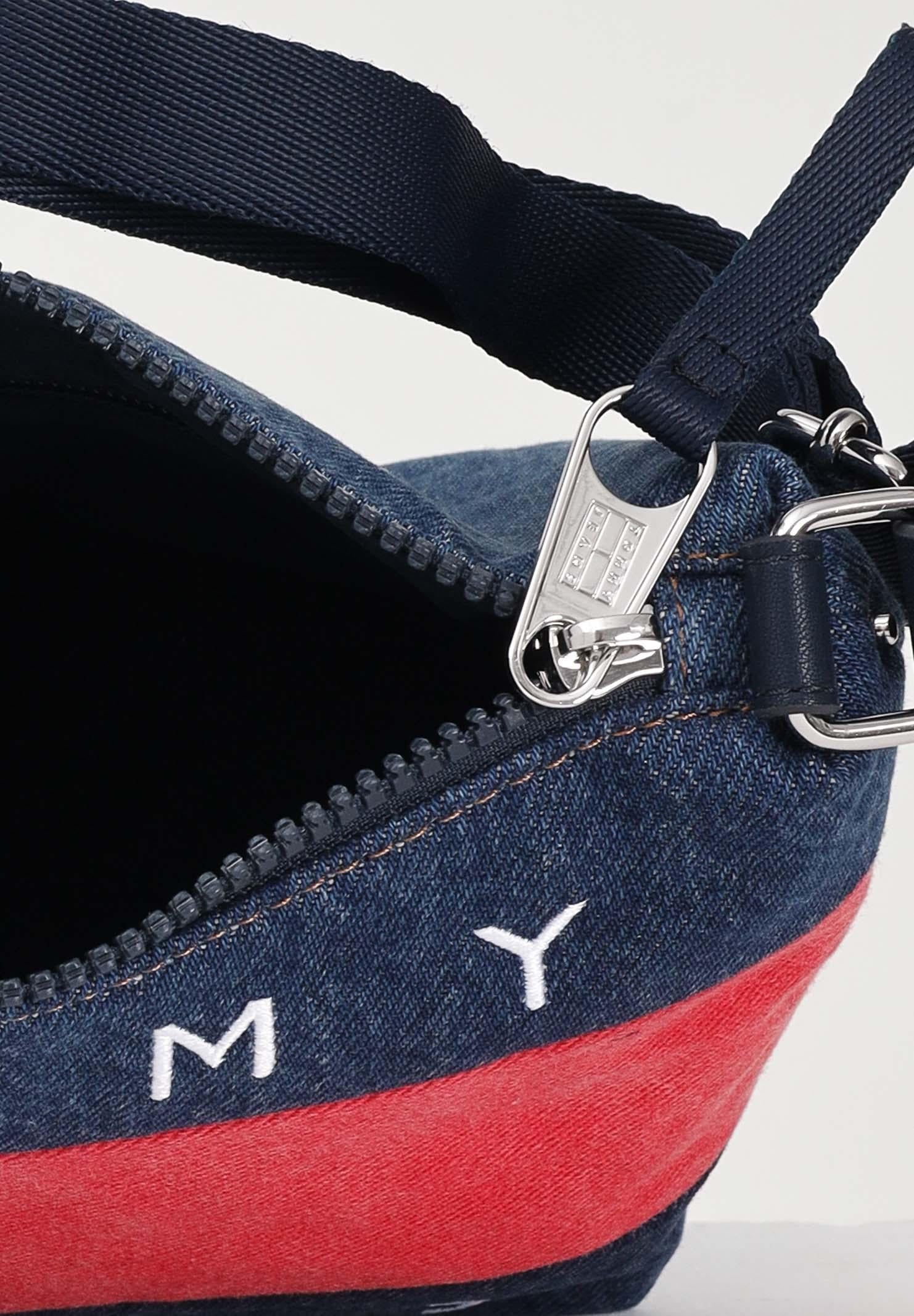 TOMMY JEANS Borsa a spalla in denim da donna AW0AW18213 1AF TOMMY JEANS 