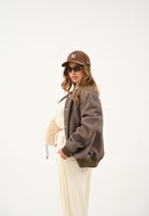 I'M BRIAN Bomber tortora da uomo GIU3469 TOR I'M BRIAN 