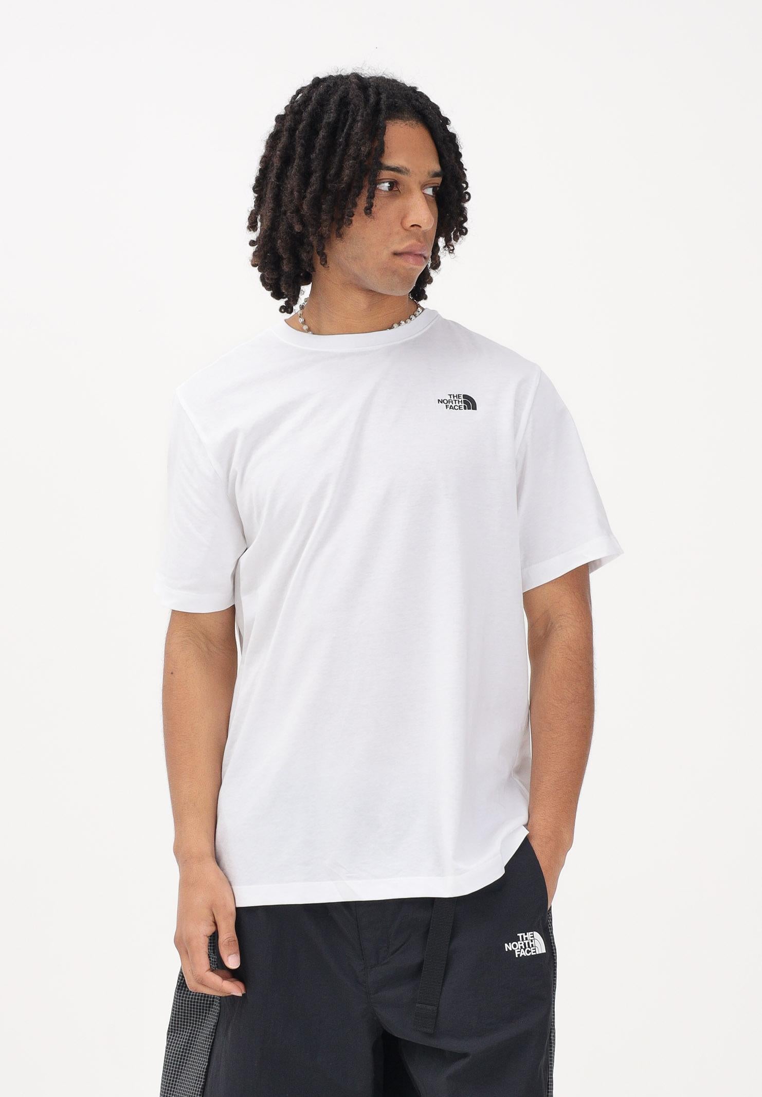 THE NORTH FACE T-shirt a manica corta Evolution Simple Dome Regular bianca da uomo NF0A8CZ2FN41 . THE NORTH FACE 