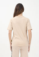 BARROW T-shirt a manica corta beige per donna, ragazzi e bambini con stampa logo S5BKJUTH082 092 BARROW 