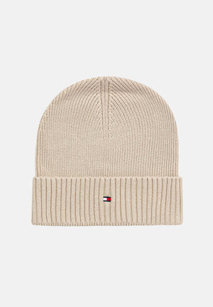 TOMMY HILFIGER Berretto beige per uomo e donna con logo AM0AM12796 ACI TOMMY HILFIGER 
