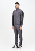 ADIDAS PERFORMANCE Tuta Essentials 3-Stripes grigia da uomo JI8856  ADIDAS PERFORMANCE 