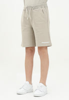 DSQUARED2 Shorts sportivo beige per donna, ragazzi e bambini con stampa logo DQ2738D0094 DQ717 DSQUARED2 