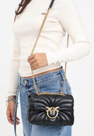 PINKO Borsa a tracolla Mini Love Bag Puff nera da donna 100039A1EX Z99Q PINKO 