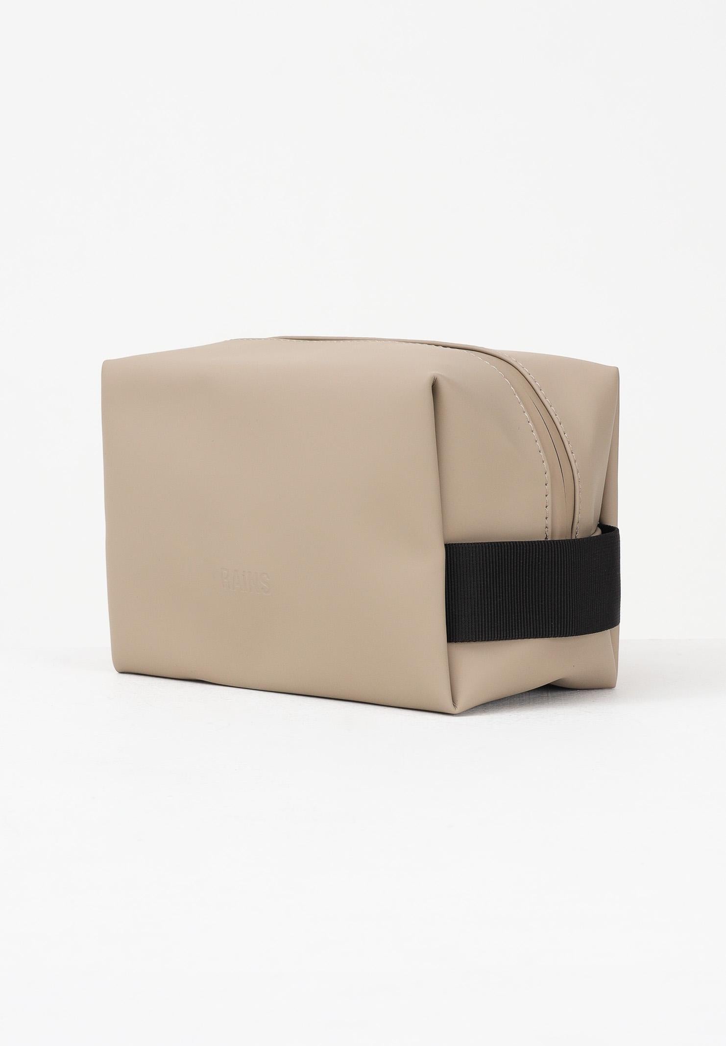 RAINS Pochette Wash Bag Small beige per uomo e donna RA15580 BEI RAINS 