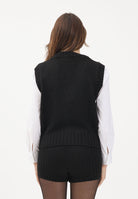VICOLO Gilet nero da donna con dettagli gioiello 55155F NE VICOLO 