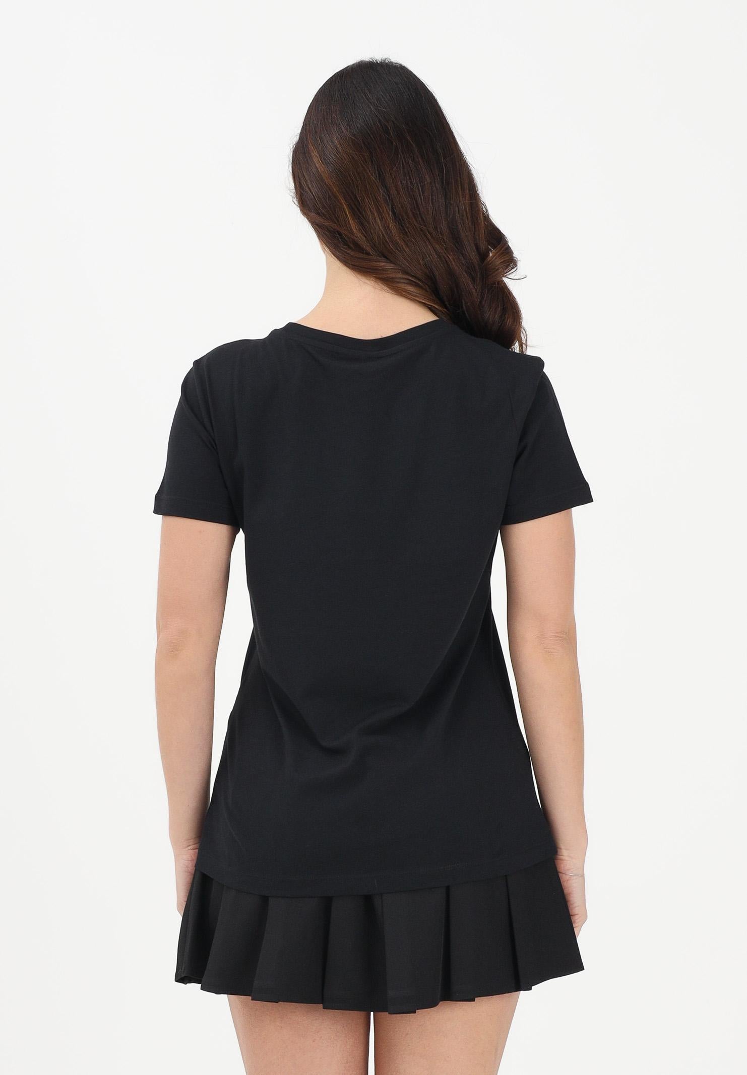 ARMANI EXCHANGE T-shirt a manica corta nera da donna con logo in strass XW002294AF17172 UC001 ARMANI EXCHANGE 