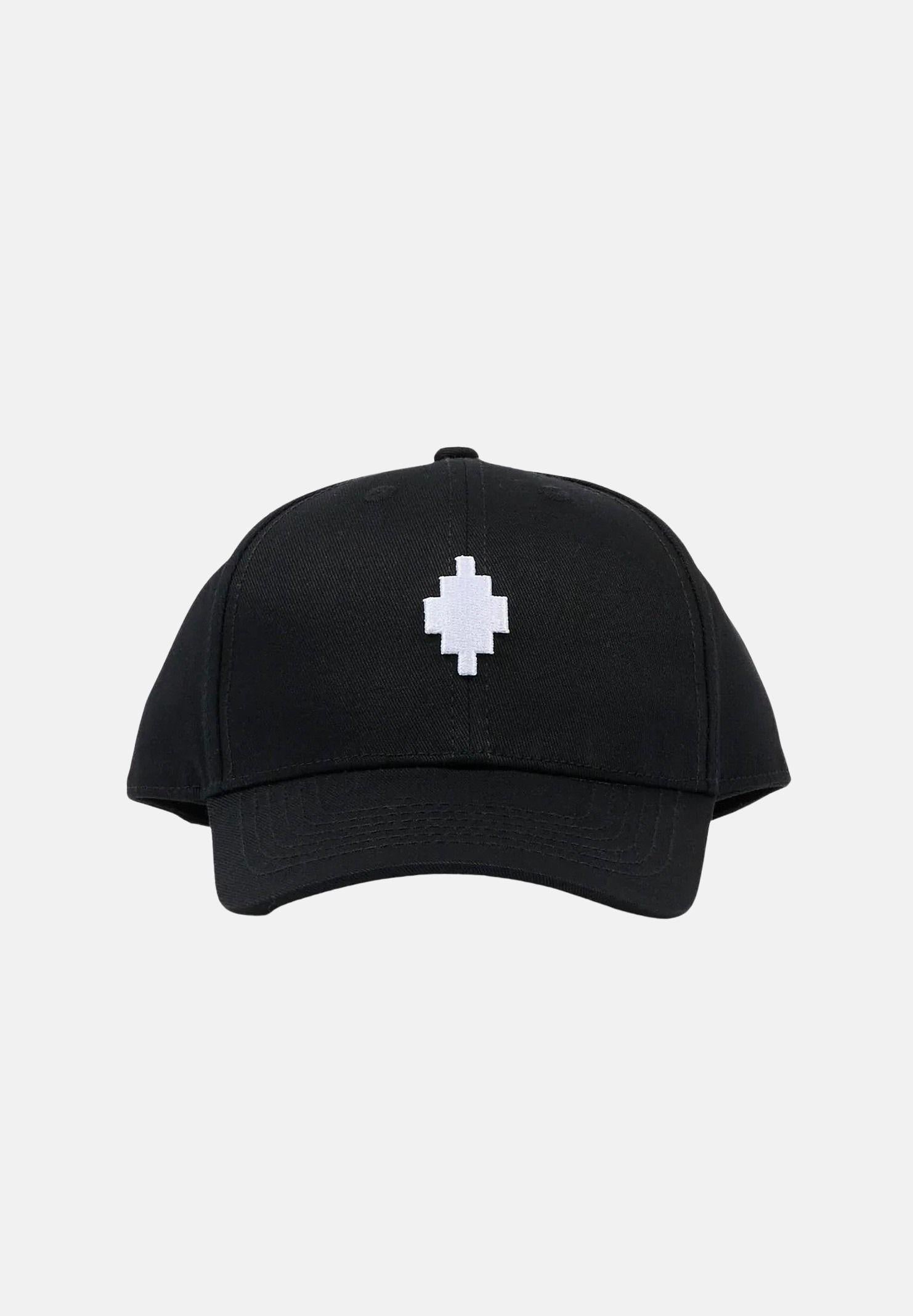 MARCELO BURLON COUNTY OF MILAN Cappello con visiera nero per uomo e donna con croce COMAS2604800888 . MARCELO BURLON COUNTY OF MILAN 