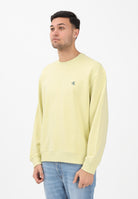 CALVIN KLEIN JEANS Felpa girocollo lime da uomo LV04RC296G2EZ . CALVIN KLEIN JEANS 